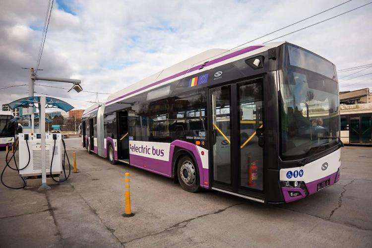 18 noi autobuze electrice vor circula pe străzile din Cluj-Napoca
