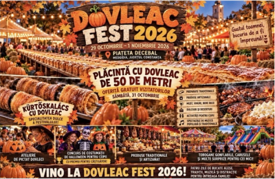 Un festin al toamnei de 50 de metri în Piațeta Decebal. Medgidia dă startul la Dovleac Fest 2026