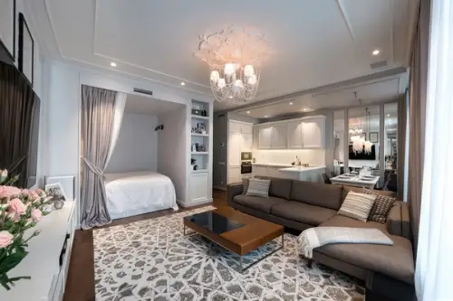 Stil clasic cu accente moderne in amenajarea unui apartament de 67 mp pentru o familie cu 2 copii