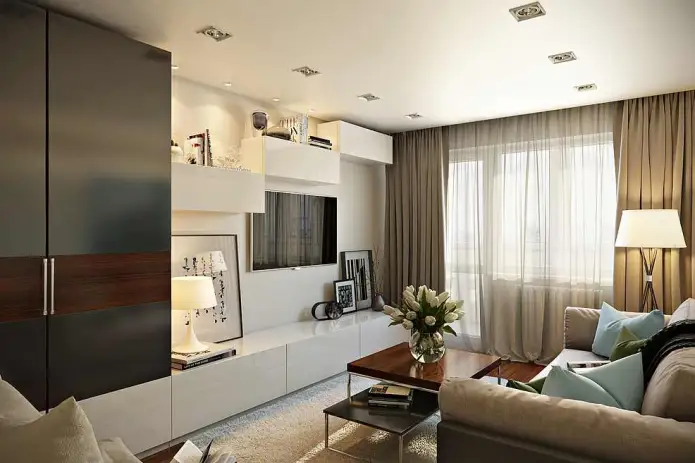 Amenajarea superba a unui apartament cu 2 camere de 45 mp