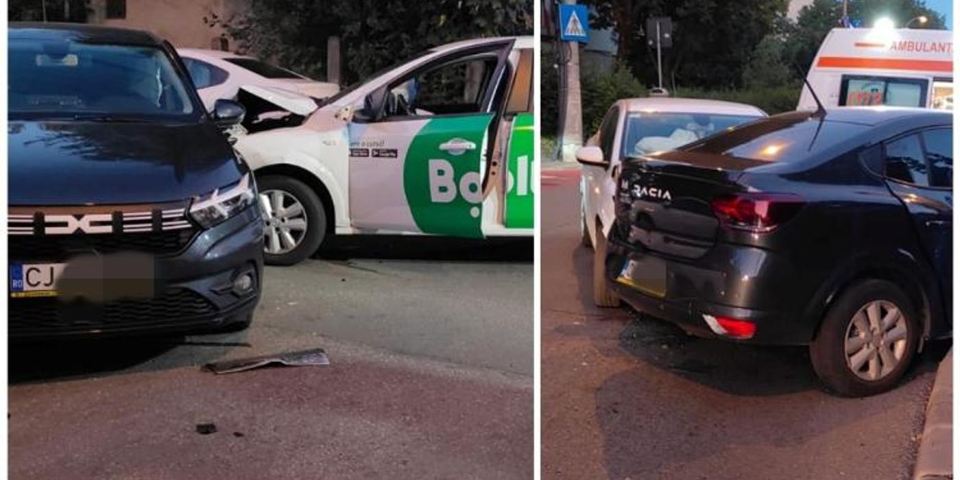 Accident rutier, luni dimineața, la intersecția străzilor Zorilor și Viilor din cartierul clujean Zorilor