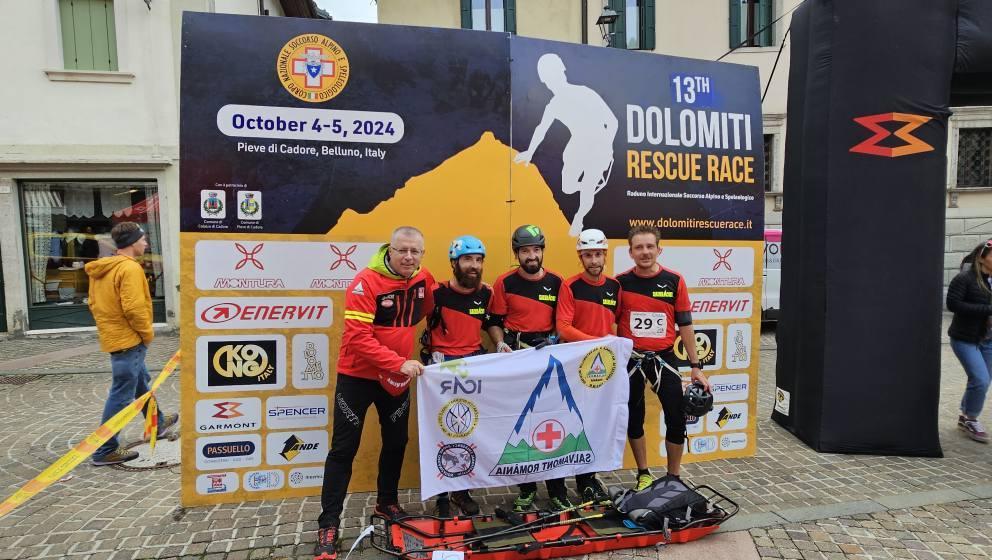 Salvamontistul Răzvan Potîng, din cadrul Serviciului Public Salvamont-Salvaspeo Cluj, locul 3 în cadrul concursului „Dolomiti Rescue Race”