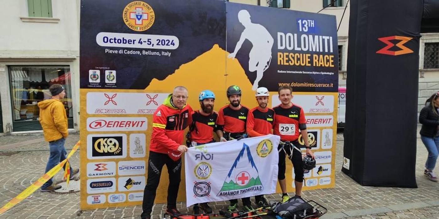Salvamontistul Răzvan Potîng, din cadrul Serviciului Public Salvamont-Salvaspeo Cluj, locul 3 în cadrul concursului „Dolomiti Rescue Race”