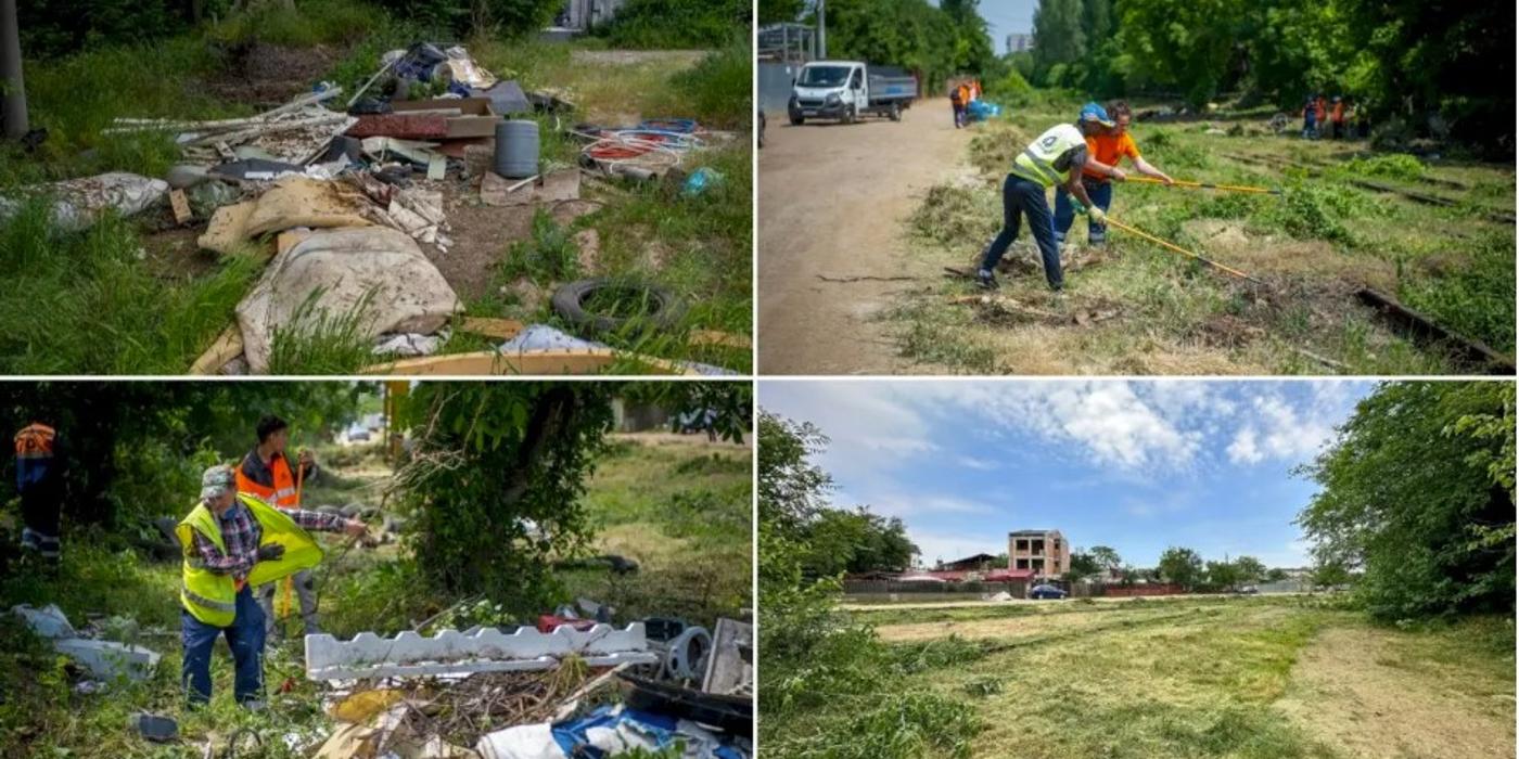 Primăria Sectorului a început curățenia pe terenul Fazei 3 al Parcului Liniei