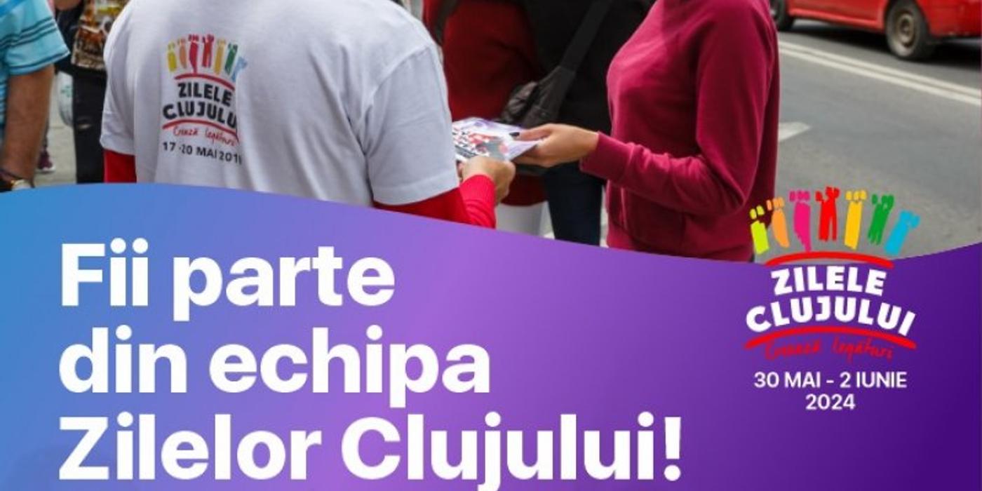 Perioada de înscriere a voluntarilor pentru Zilele Clujului, prelungită până pe 29 aprilie
