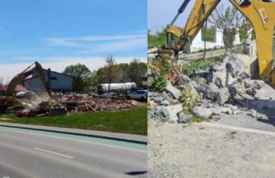 Casă și gard puse la pământ pe Valea Chintăului și Valea Fânațelor de primărie