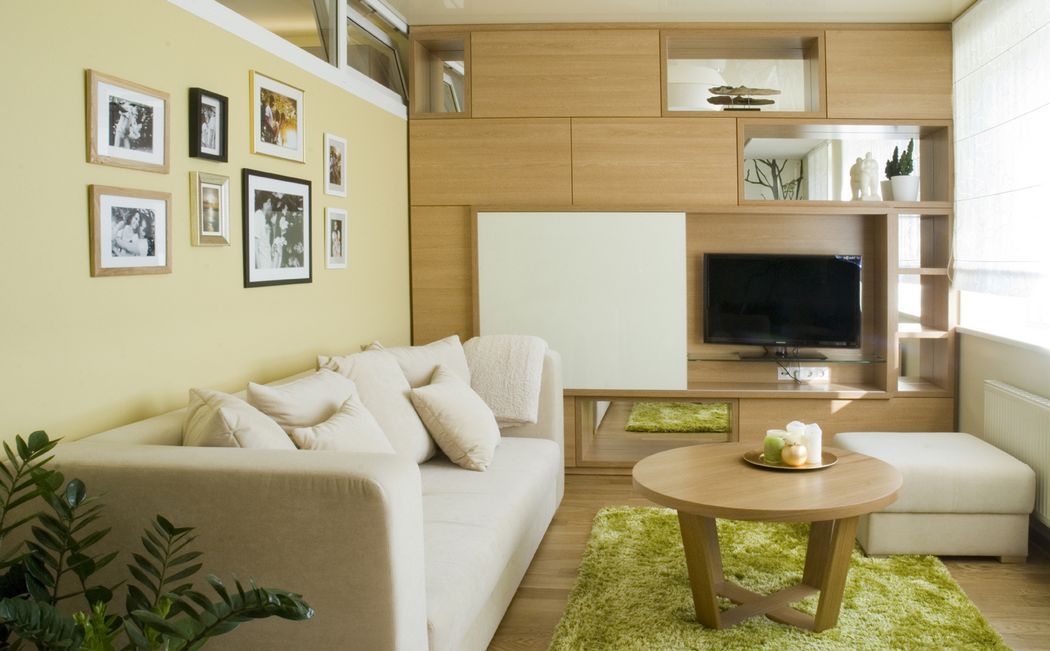 Apartament mic cu decor inspirat de natura