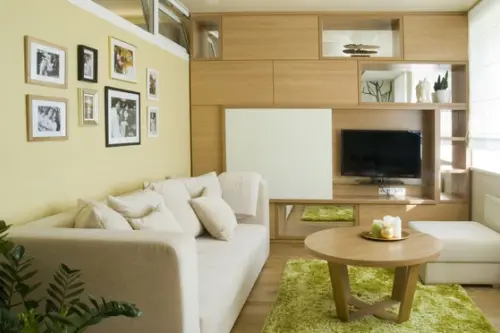 Apartament mic cu decor inspirat de natura