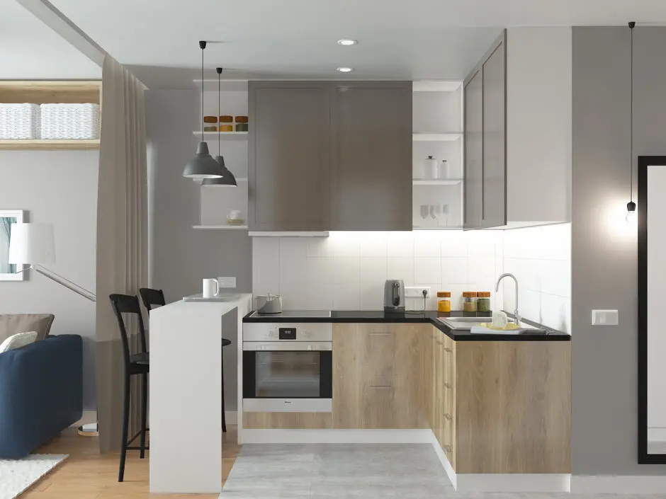 Proiect de amenajare pentru un apartament de 27 metri patrati