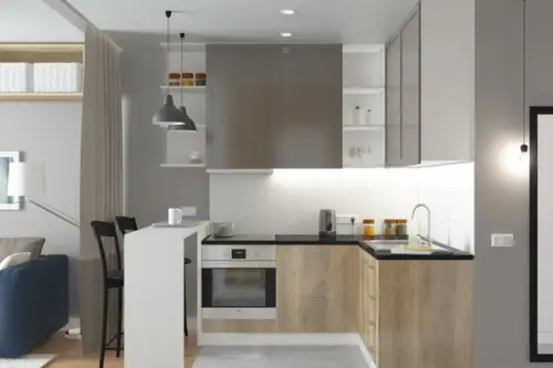 Proiect de amenajare pentru un apartament de 27 metri patrati