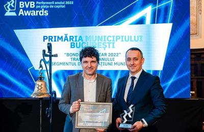 N. Dan: Primăria Municipiului Bucureşti a fost premiată în cadrul galei Bursei de Valori Bucureşti pentru obligaţiunile de 555 de milioane de lei listate în primăvara anului 2021