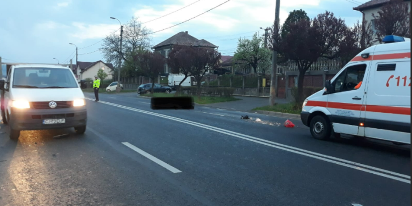 Accident rutier, în această dimineață, pe raza localității Copăceni, din județul Cluj