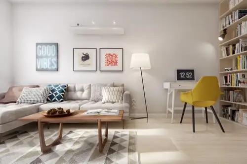 Apartament de 60 mp inspiratie retro intr-un decor contemporan