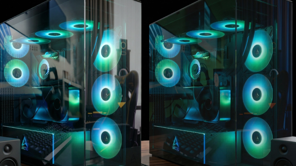 Arctic anunță carcasa Xtender Black Clear Glass