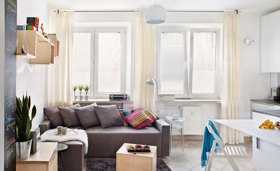 Un studio de 30 metri patrati vesel amenajat