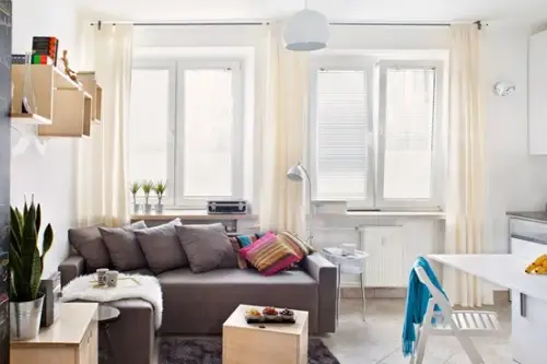 Un studio de 30 metri patrati vesel amenajat