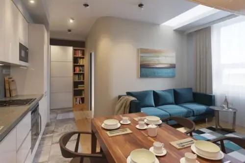 Design-ul excelent al unui apartament modern de 38 mp