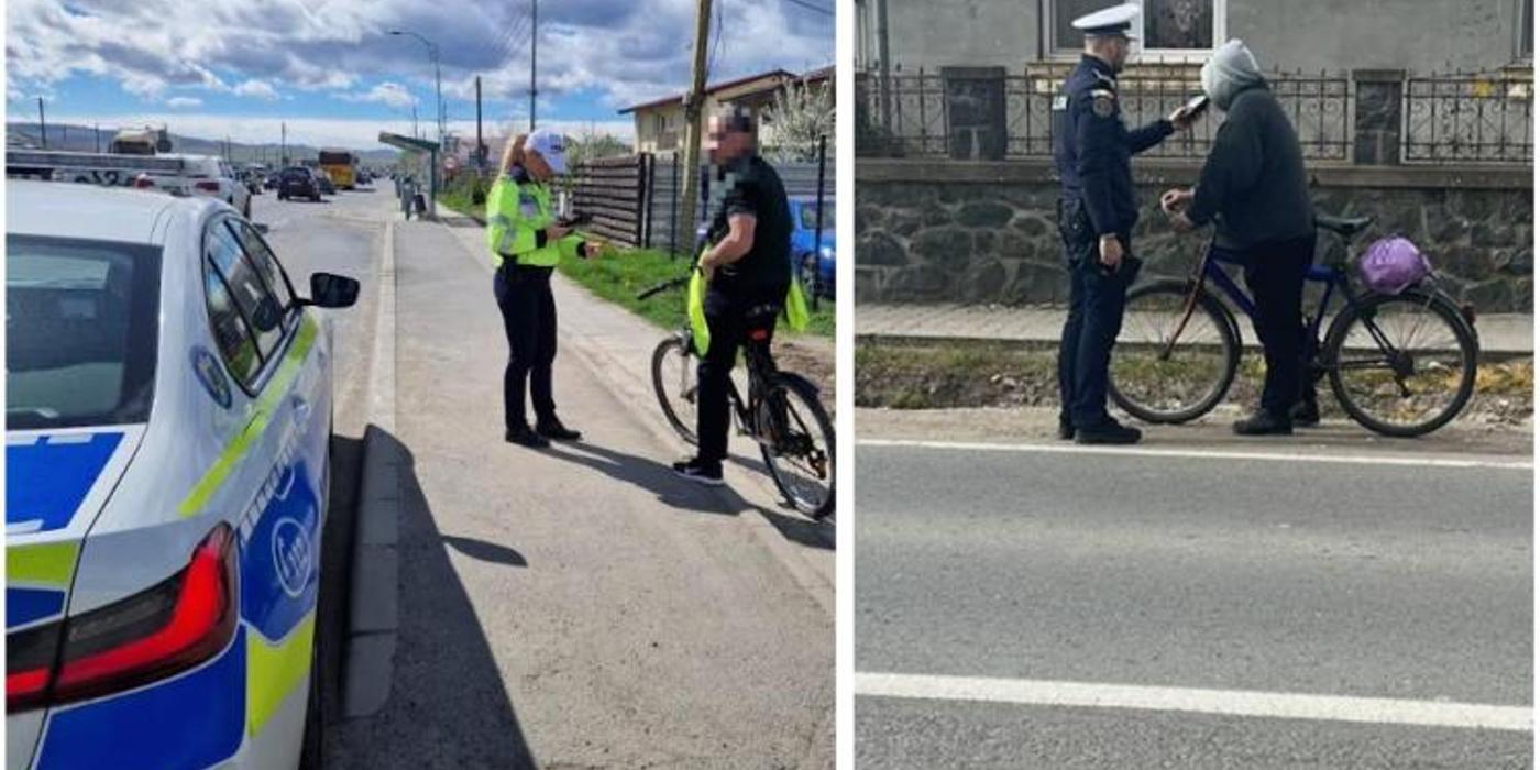 Aproape 300 de bicicliști și trotinetiști, amendați de polițiști în perioada 1-7 aprilie pentru încălcarea regulilor de circulație
