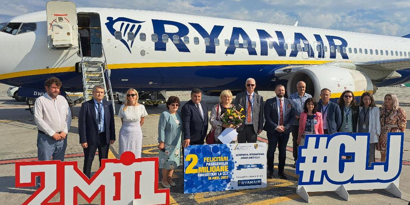 Aeroportul Internațional Avram Iancu Cluj a sărbătorit pasagerul cu numărul 2 milioane în anul 2023