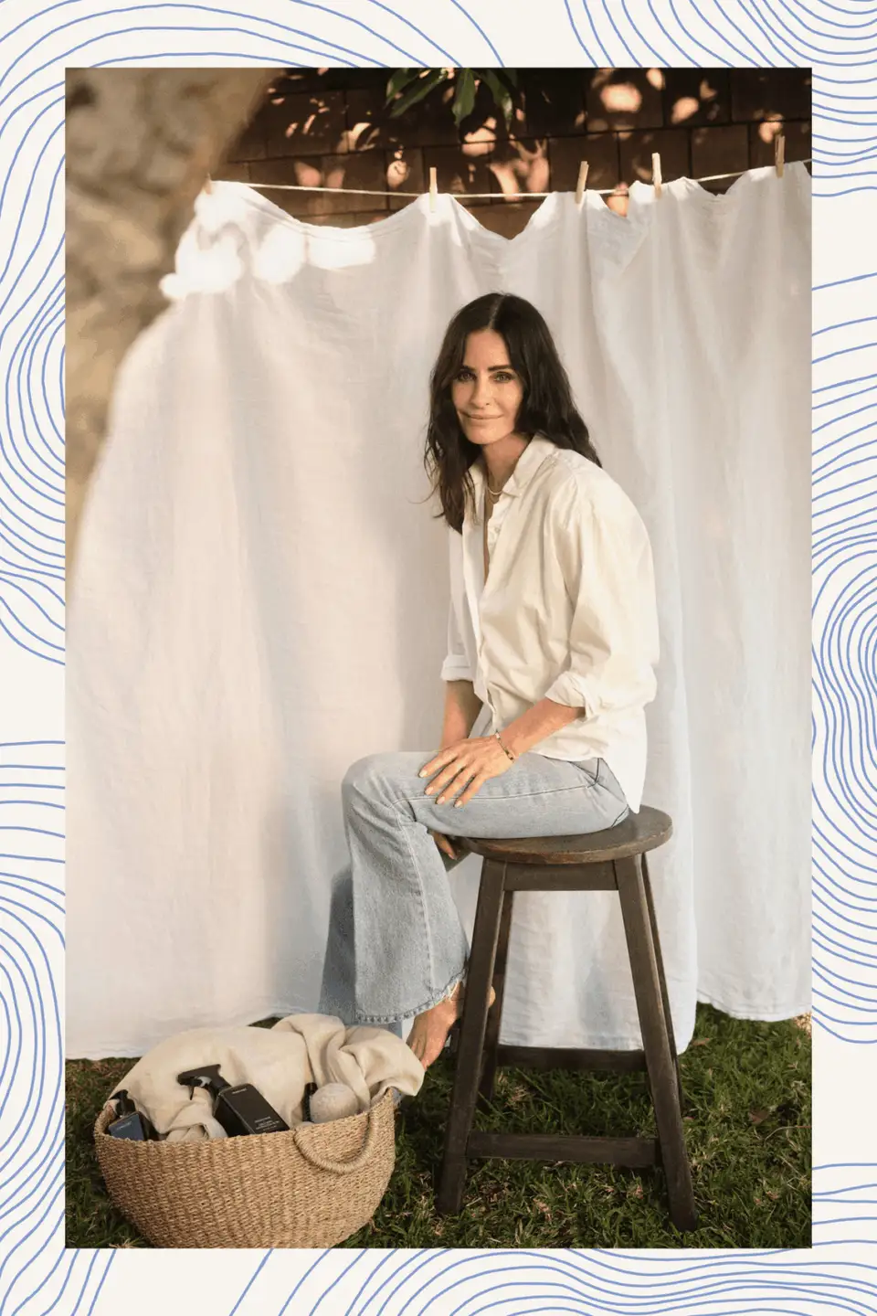 Interview: Courteney Cox's House Rules. Order, Close Ones, and Wonderful Aromas