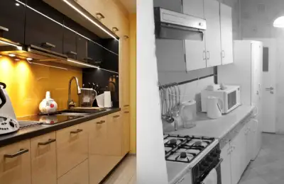 Before and After Functional Renovation for an 8 sq m Kitchen