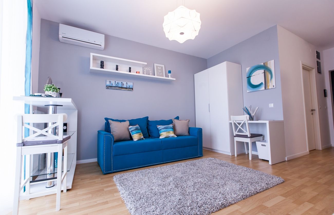 Amenajare functionala pentru o garsoniera de 37 mp