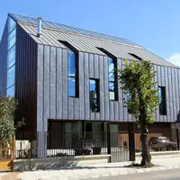 Casa din Sibiu construita in stil minimalist cu aspect gotic