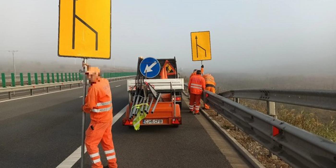 Atenție, șoferi! Au fost institute restricții de circulație pe autostrada A10, între Sebeș și Turda