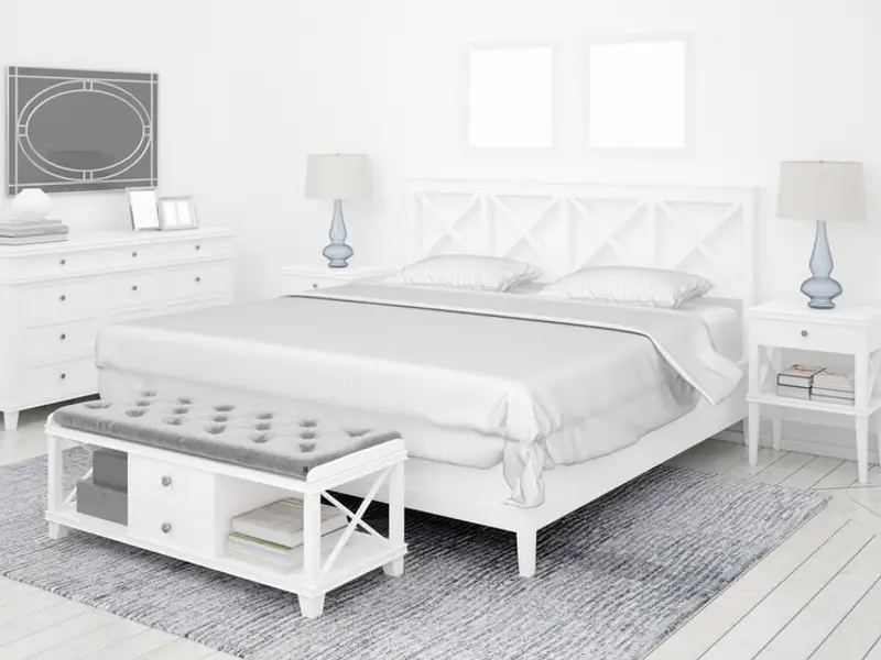 Mobilierul alb în dormitor: avantaje, dezavantaje și tipuri