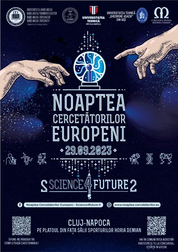 USAMV Cluj-Napoca la Noaptea cercetătorilor europeni, vineri, 29 septembrie 2023