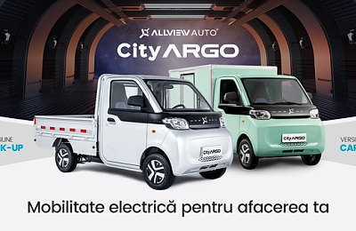 Allview Auto a lansat în România modelele utilitare electrice CityARGO și e-VanGO