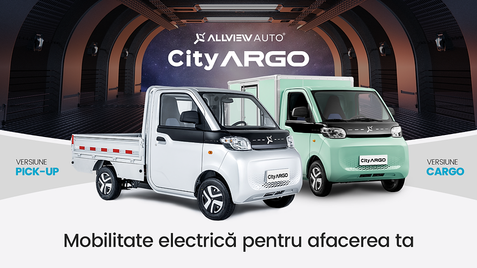 Allview Auto a lansat în România modelele utilitare electrice CityARGO și e-VanGO