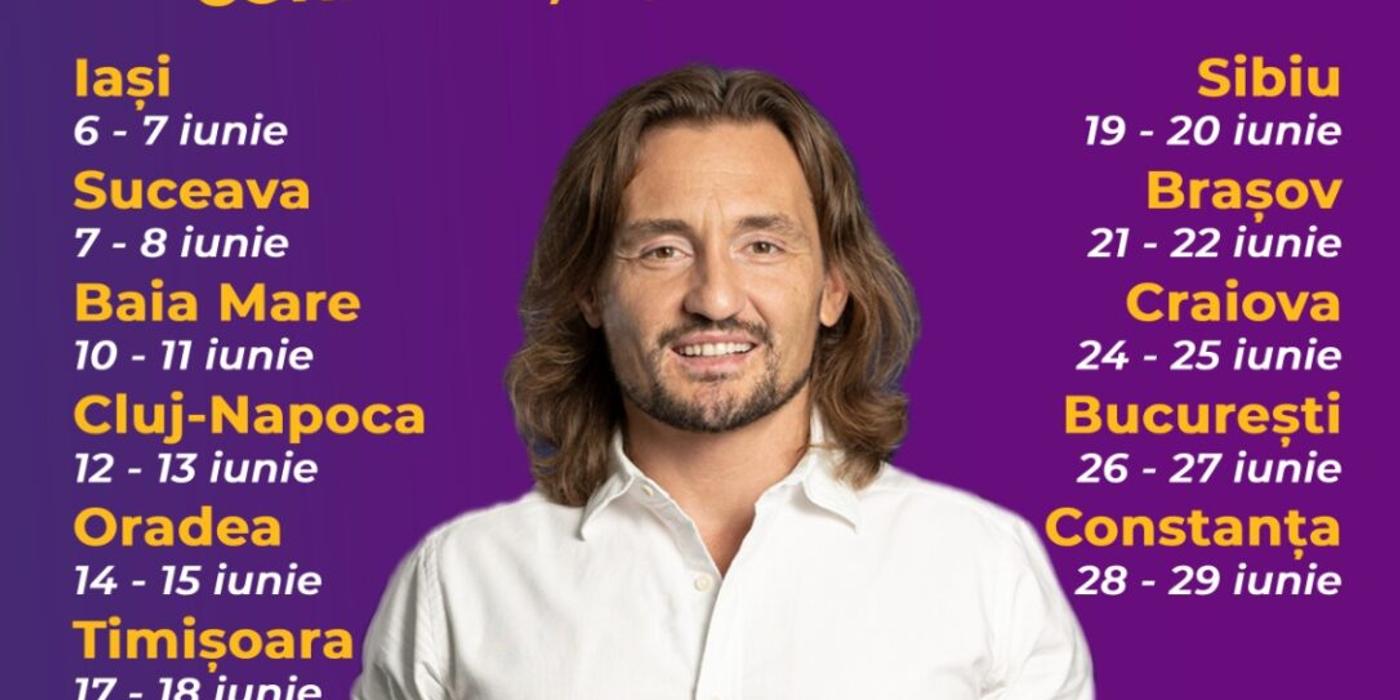 Doctor Cezar lansează turneul național „Ia-ți sănătatea în propriile mâini”, în 11 orașe din România