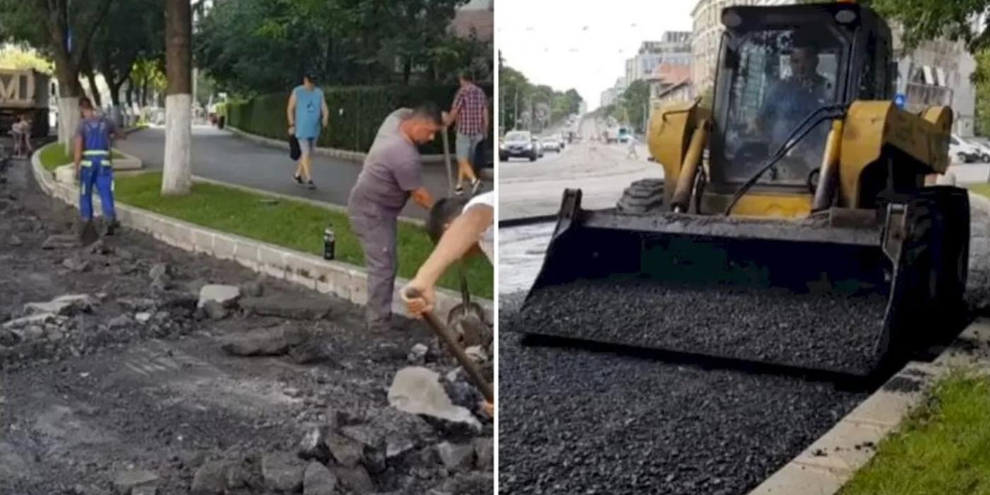 Lucrările de modernizare pe Bulevardul Gheorghe Șincai avansează