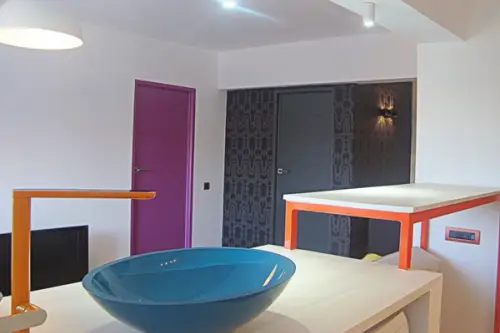 Apartament in Cluj: Minimalism in culori fresh