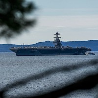 Mișcarea făcută de USS Gerald Ford, cel mai mare și mai scump portavion din lume, după escala forțată din Europa