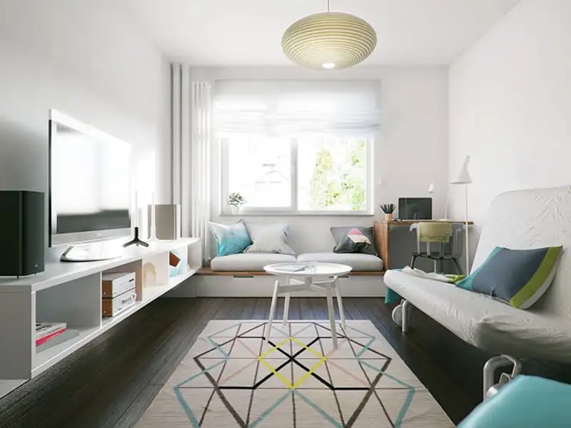 Garsoniera de 32 mp din Bucuresti un spatiu tineresc care emana buna dispozitie