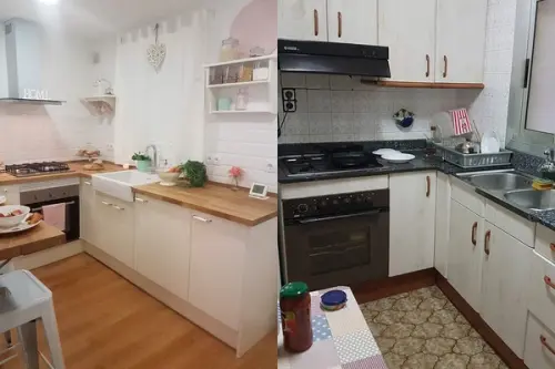 Inainte si dupa – cum a fost reamenajat un apartament de 3 camere