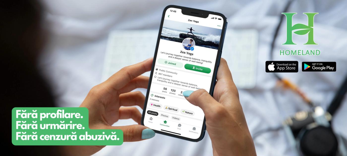 Homeland Social Network, disponibilă la nivel mondial: fără profilare, fără urmărire, fără cenzură abuzivă