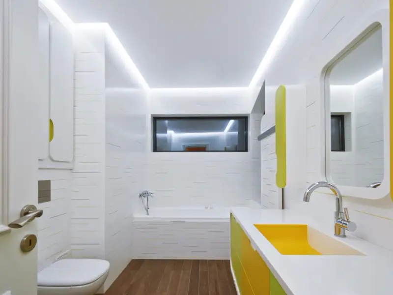 Design spectaculos pentru baia unui apartament din Bucuresti