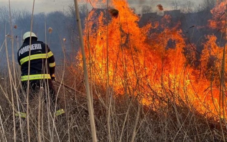 Un bărbat de 70 de ani din județul Cluj și-a pierdut viața într-un incendiu de vegetație