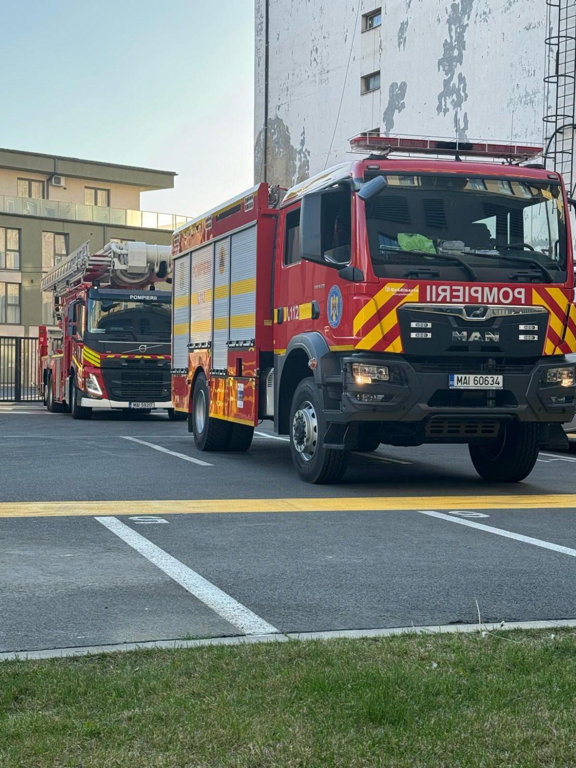 Incendiu, luni seara, pe Calea Mănăștur din Cluj-Napoca