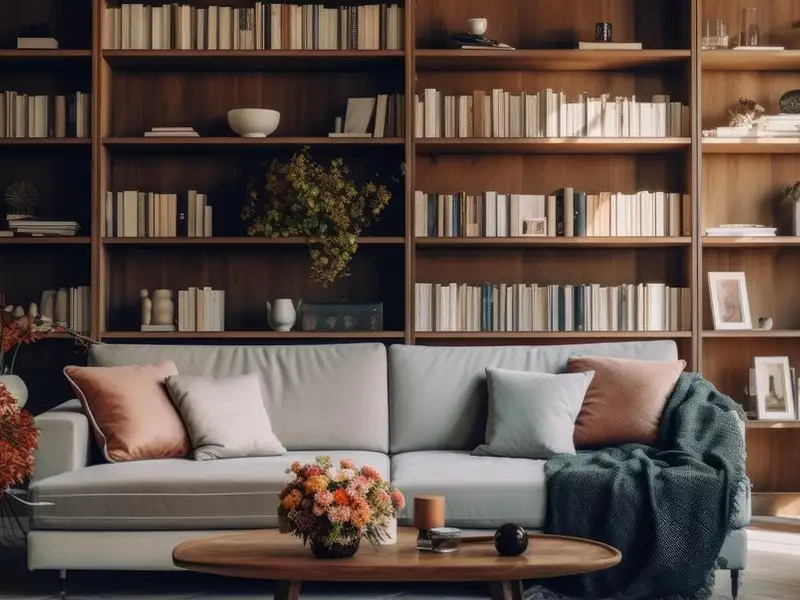 Biblioteci mari într-un living mare- 10 idei îndrăznețe despre amenajarea unei biblioteci în living