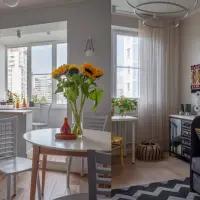 3 camere, 65 de metri patrati si un joc ingenios de texturi si culori