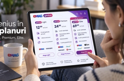 Revoluție în e-commerce: eMAG sparge abonamentul Genius în trei pachete și aduce Apple TV+ la pachet
