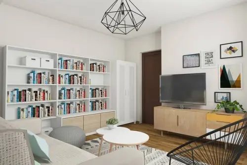 Apartament de 45 mp – o interpretare jucausa in stil scandinav
