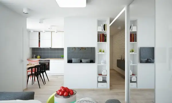 Apartament mic, luminos si compact