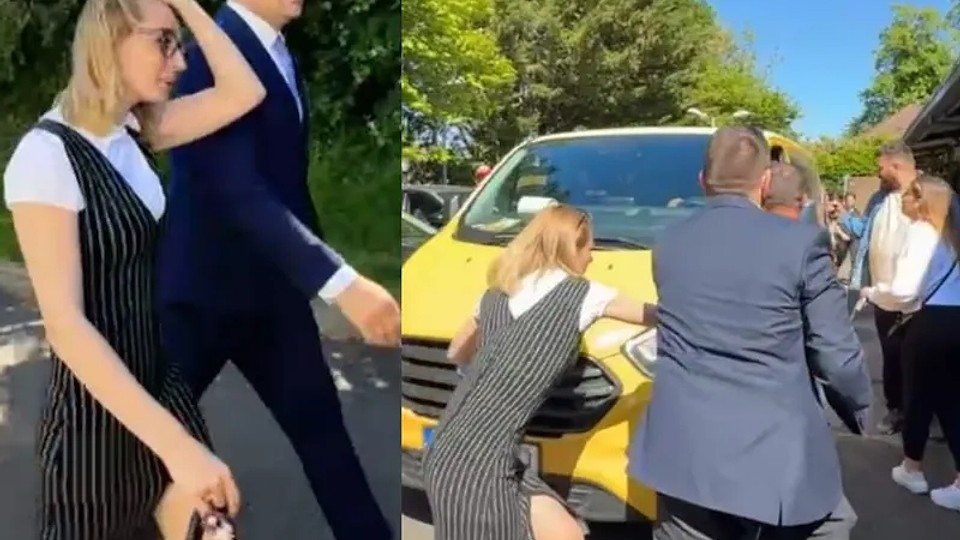 Simion a fugit prin spate de românii din Londra după 10 minute. Mașina lui era să calce un om