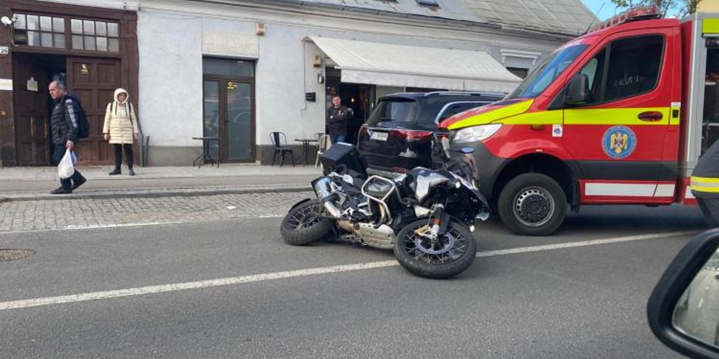 Accident de circulație, miercuri seara, pe strada Avram Iancu din Cluj-Napoca