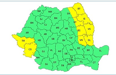 ANM prognozează temperaturi de 17°C în București, conform avertizării speciale pentru Capitală.